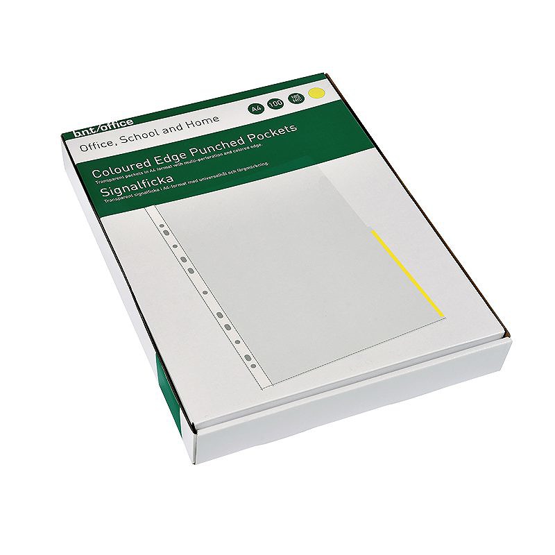 Signallomme A4 PP 105 Micron 100 Pakke Gul - Billede 4