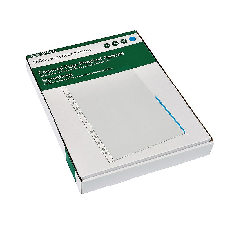 Signallomme A4 PP 105 Micron 100 Pakke Blå - Billede 4