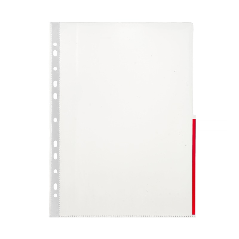 Signallomme A4 PP 105 Micron 100 Pakke Rød - Billede 3