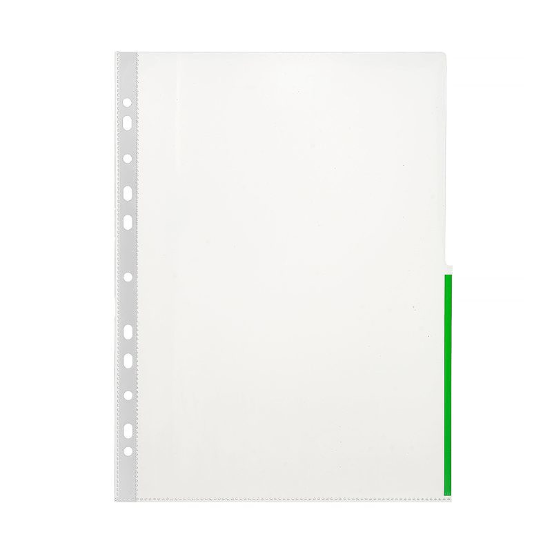 Signallomme A4 PP 105 Micron 100 Pakke Grøn - Billede 3