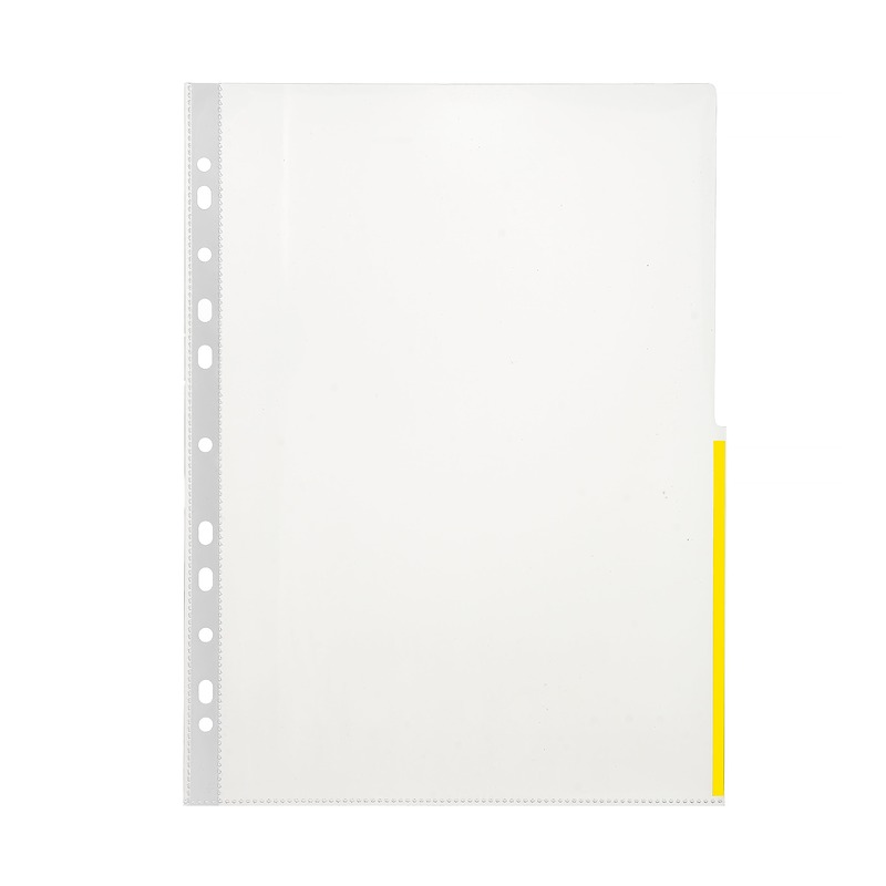 Signallomme A4 PP 120 Micron 100 Pakke Gul - Billede 3
