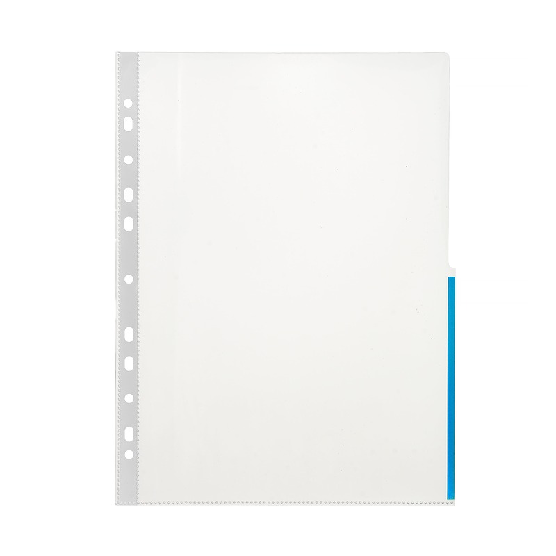 Signallomme A4 PP 170 Micron 100 Pakke Blå - Billede 3