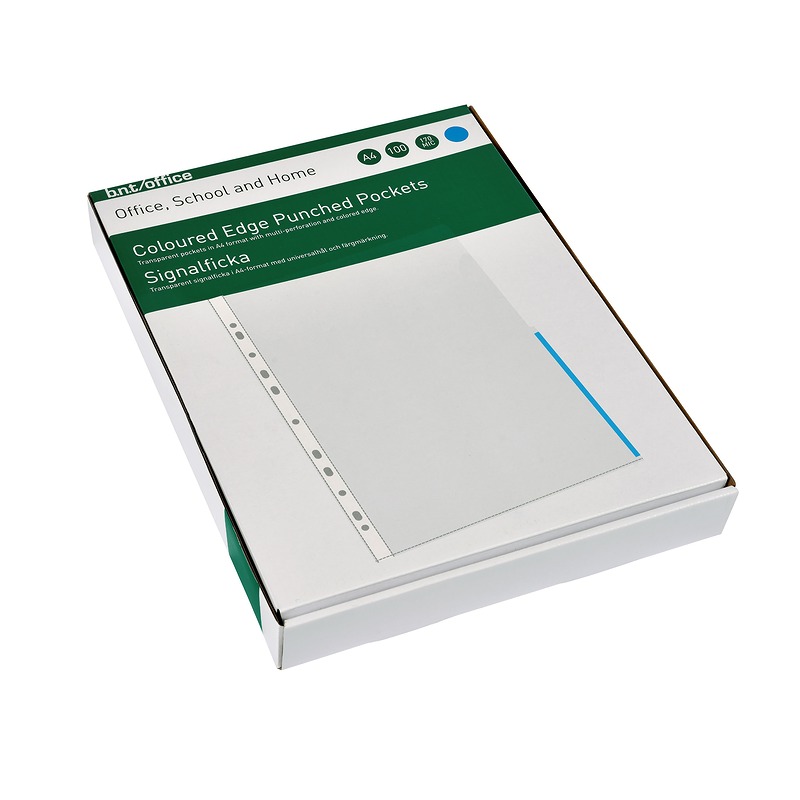 Signallomme A4 PP 170 Micron 100 Pakke Blå - Billede 4