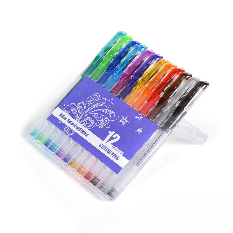 Glitterpenne OFFICE 12 Pakk - Billede 2