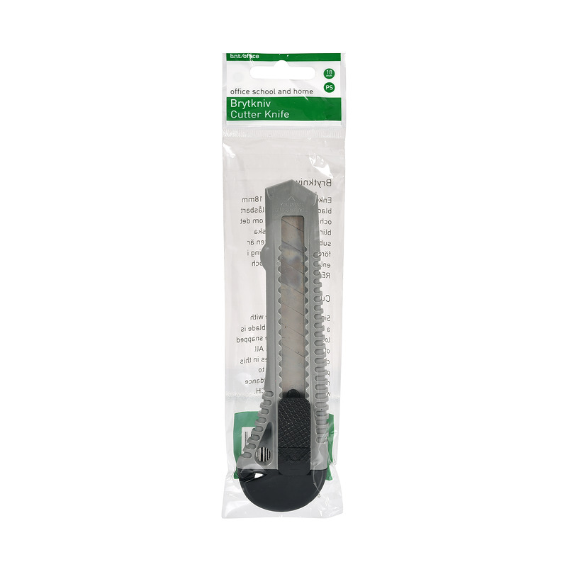 Grippie Hobbykniv 18mm Låsbar Grå - Billede 2