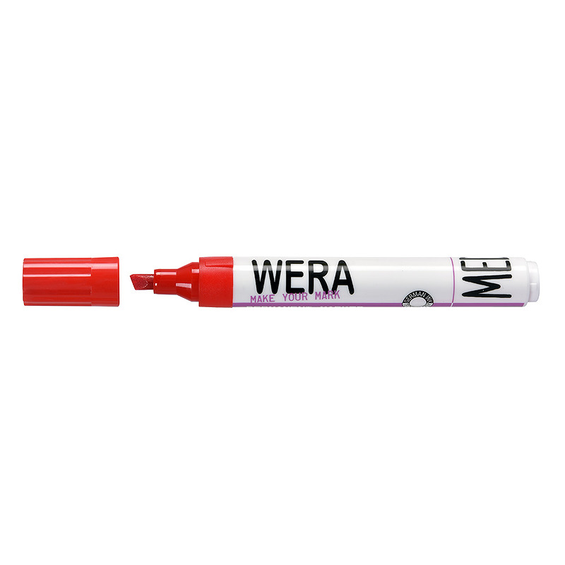 Wera Permanent Marker 1-4mm Rød - Billede 2