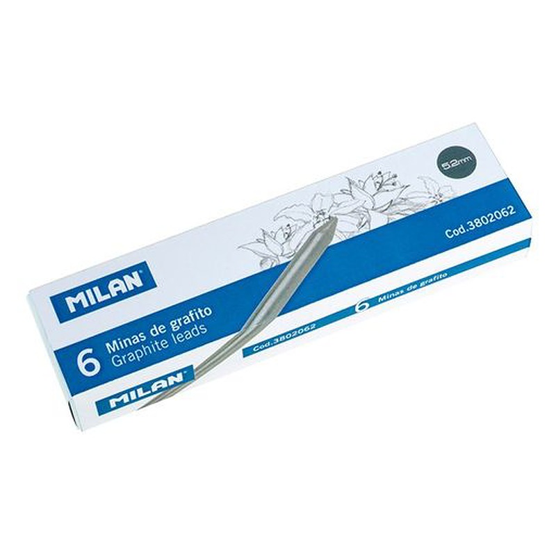 MILAN Blystifter til Stiftblyant 52 mm 6 stk - Billede 2