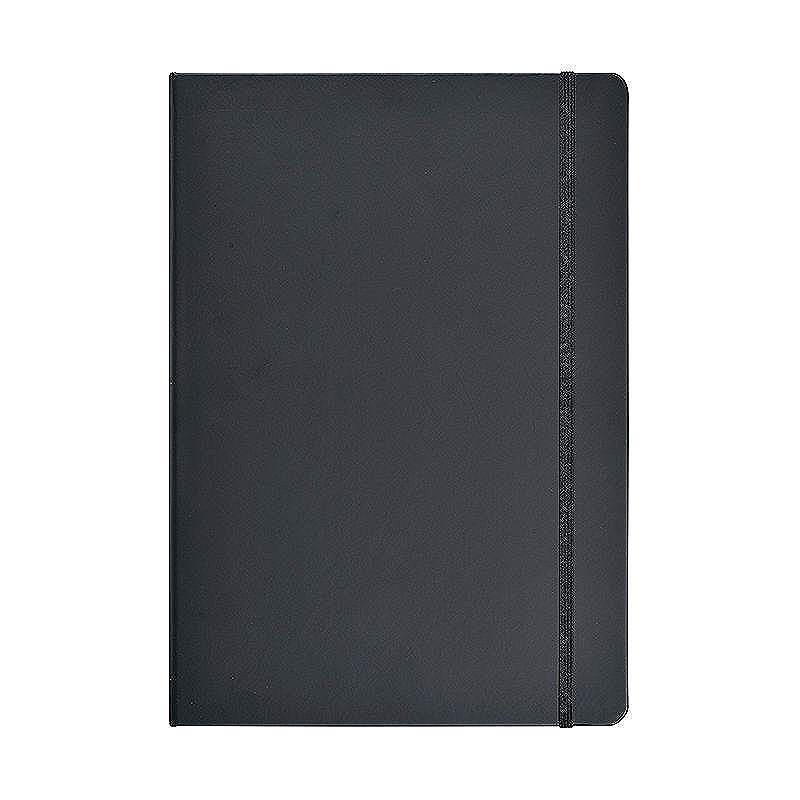 PU Notesbog A4 Linjeret Sort - Billede 5
