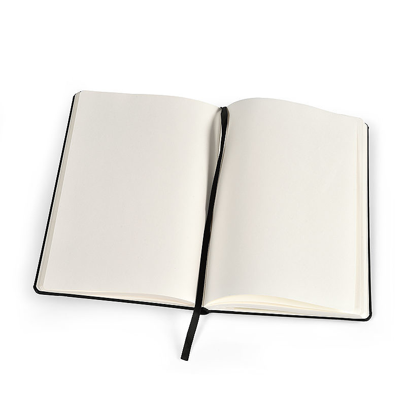 PU Notesbog A5 Blank Sort