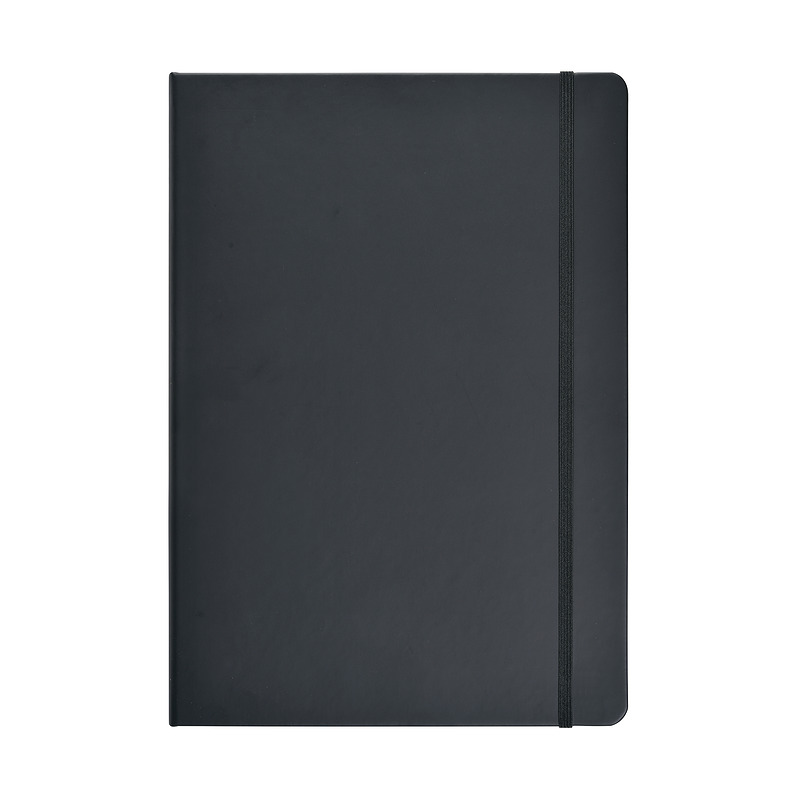 PU Notesbog A5 Blank Sort - Billede 3