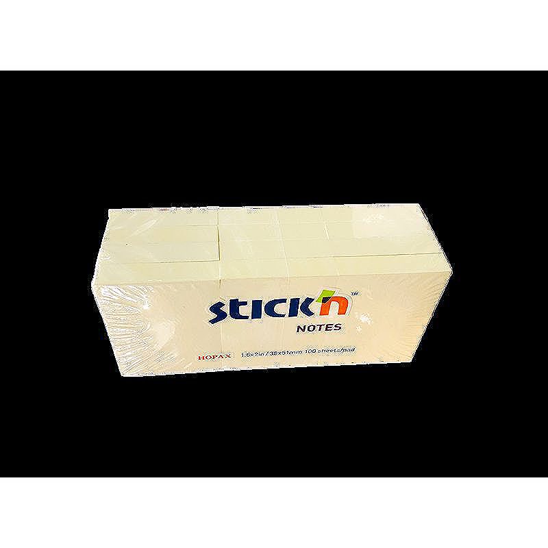 Notesblok 12st 38x51 100 Blad Gul