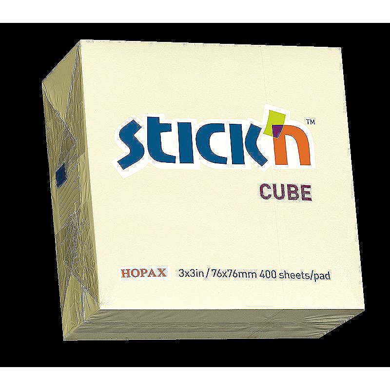 Noteskub 76x76 400 Blad Gul