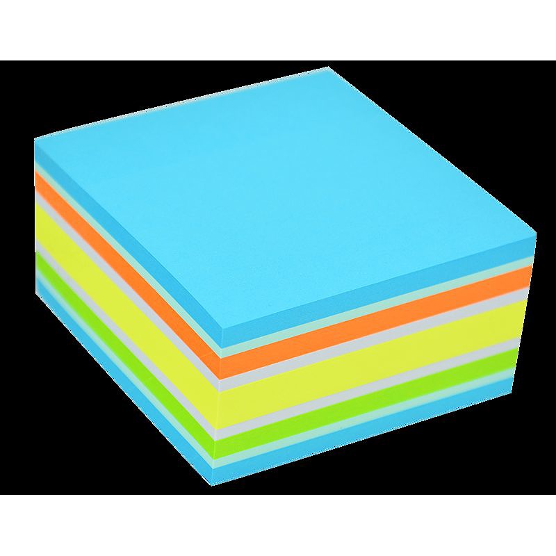 Neonkub 76x76 400 Blad Blå
