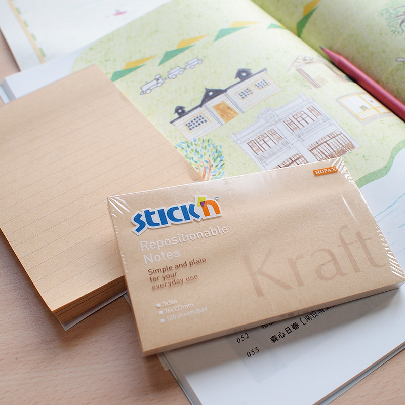 Notesblok 76x127, stickynotes - Billede 2