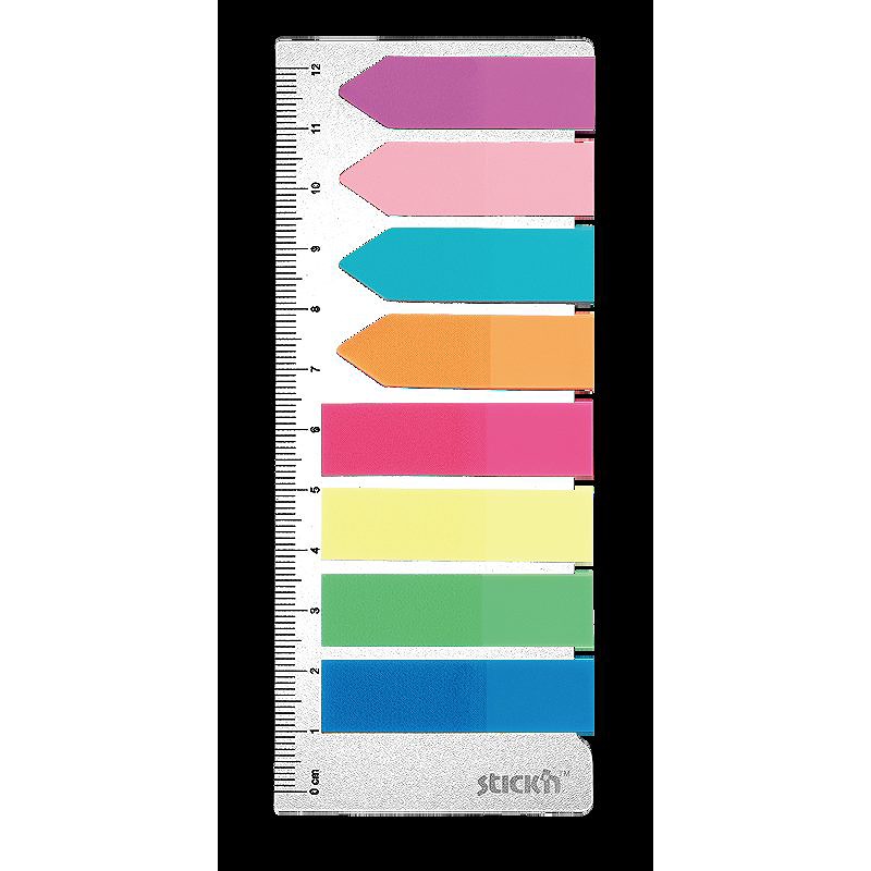 Indeksfaner 4st 45x12 4st 42x12 25 Blad Assorterat Neon