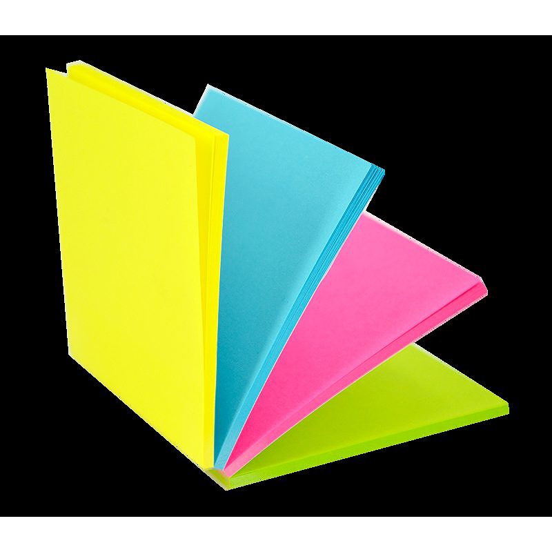 Select Notesblok FSC 76x76 100 Blad Assorterat Neon