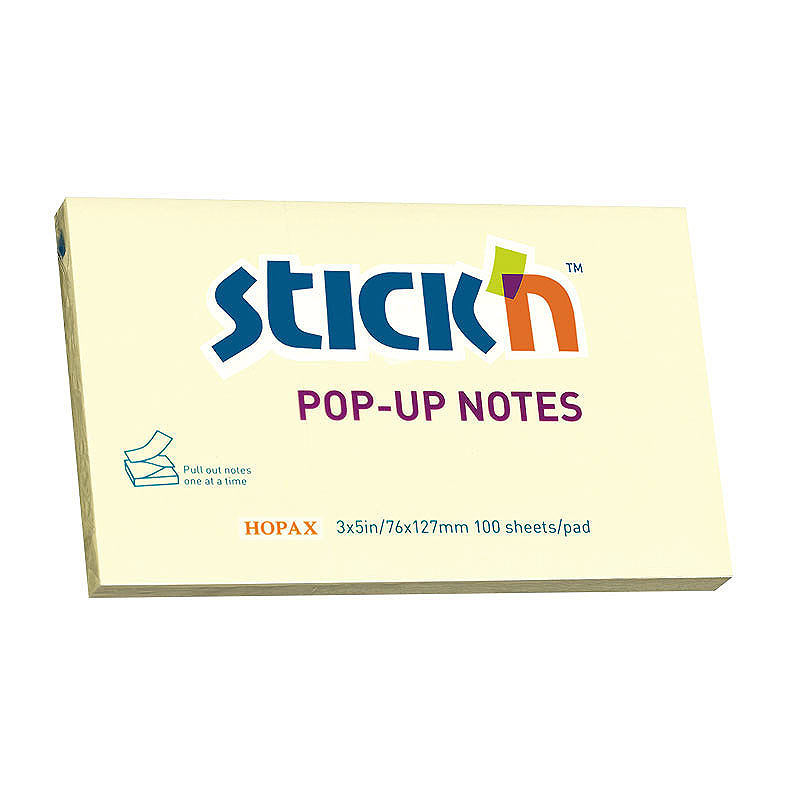 Z-Notesblok 76x127 100 Blad Gul