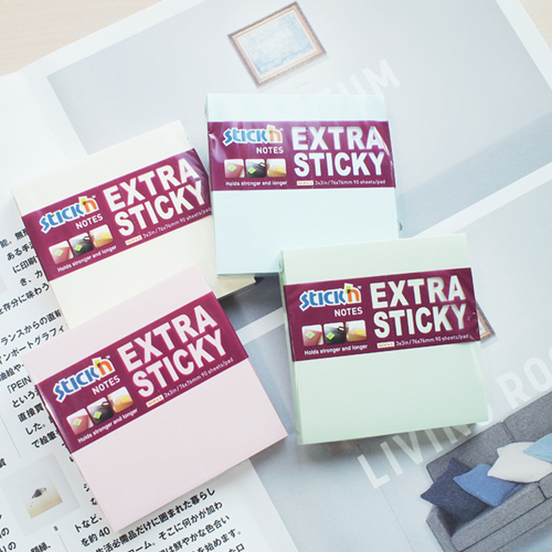 Notisblokke Extra Sticky Multipakke 6 st 76x76 90 Blad Pastell - Billede 4