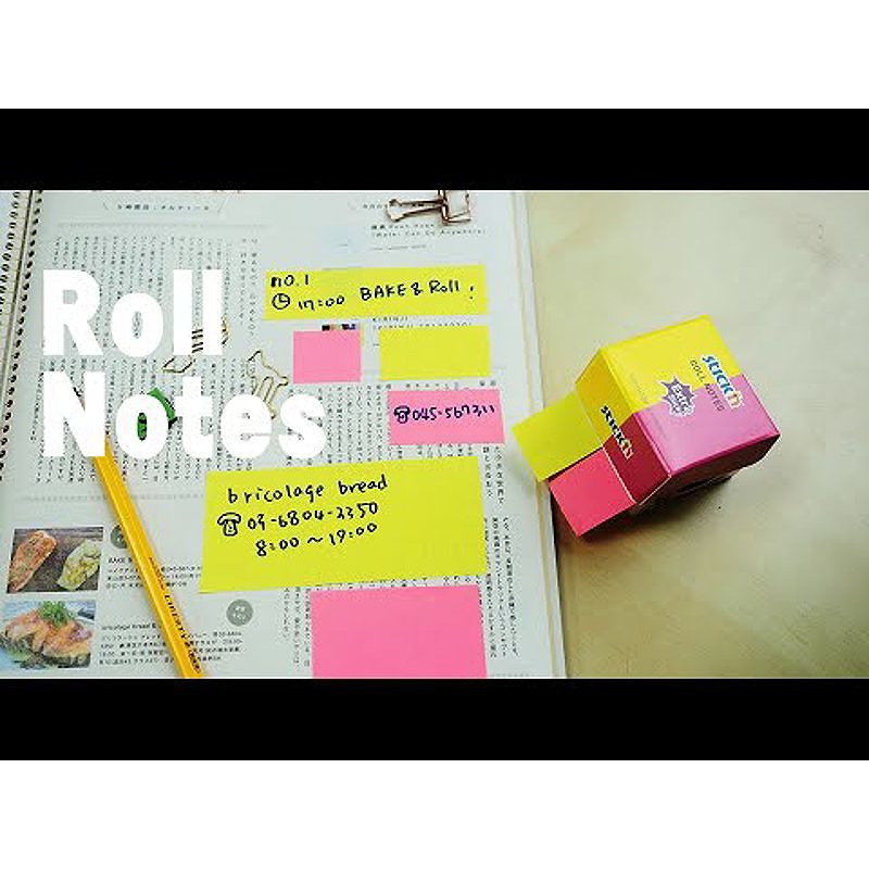 Note Roll Extra Sticky FSC 50mmx10m Pastel Gul