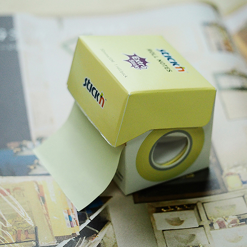 Note Roll Extra Sticky FSC 50mmx10m Pastel Gul - Billede 6