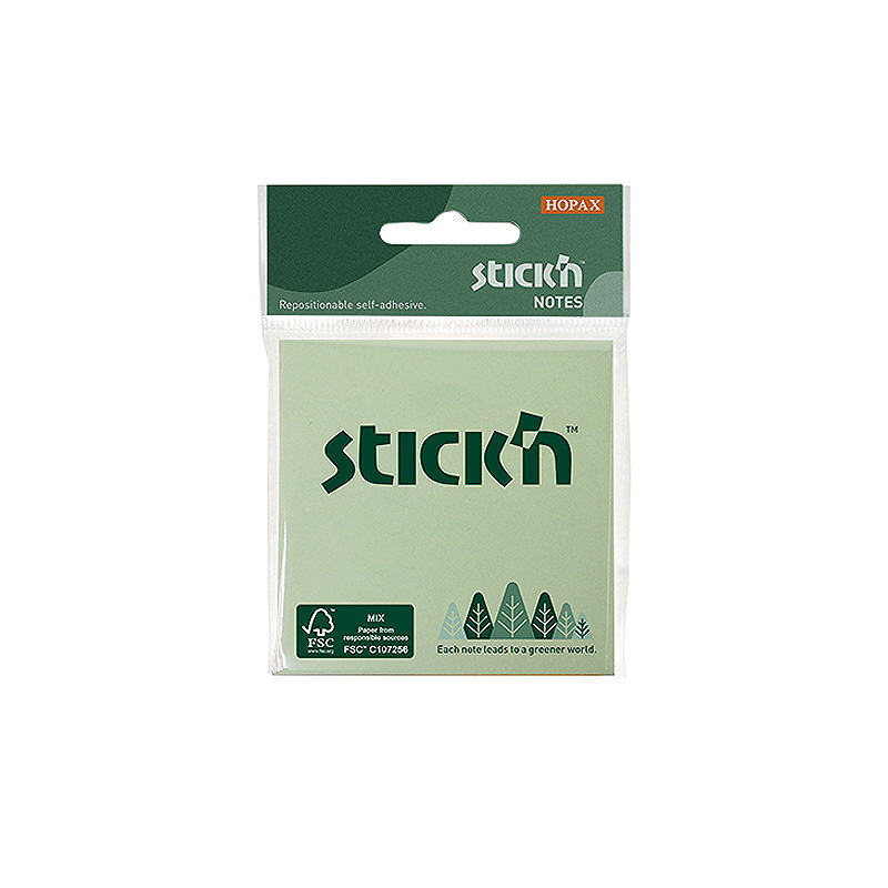 Miljø Notisblok  FSC 76x76m Assorterad 3 Blokke