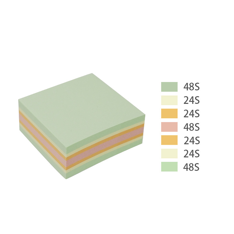 Miljø Notisblok 240 ark 51x51mm Assorterad Grøn - Billede 5