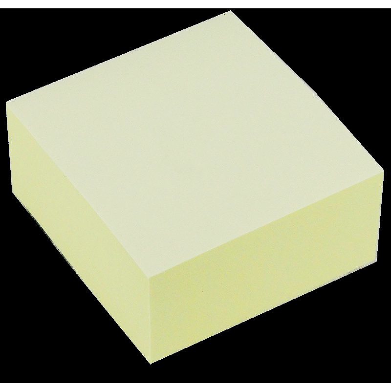 Noteskube FSC 76x76 400 ark Pastelgul Kartonomslag