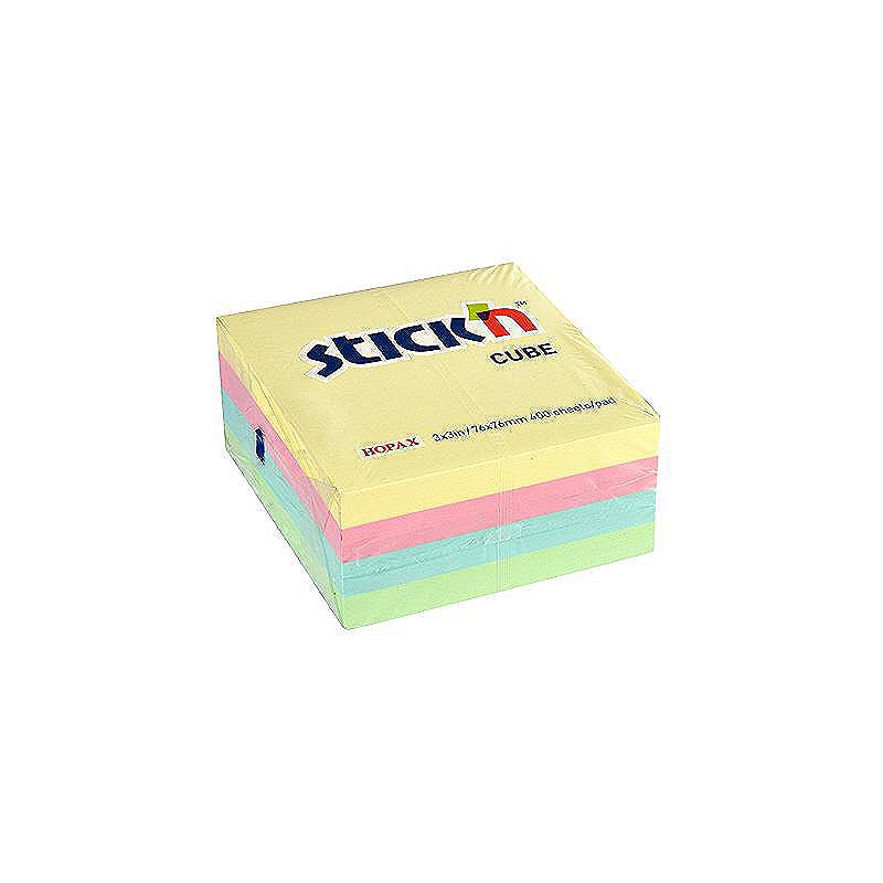 Noteskub 76x76 400 Blad Assorterat Pastel