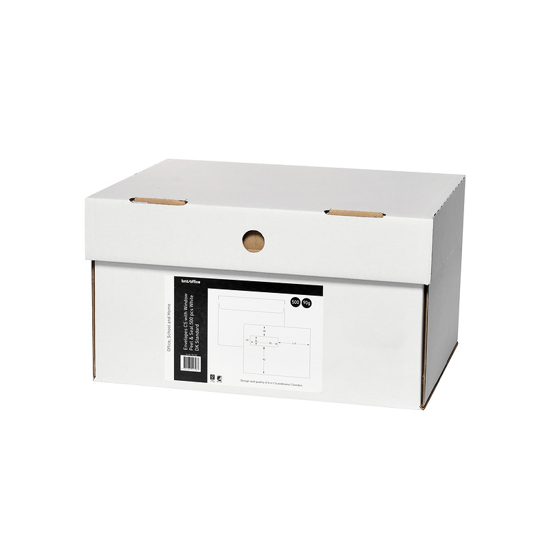 Kuverter C5 med Rude Peel & Seal 500 stk Hvide - Billede 2