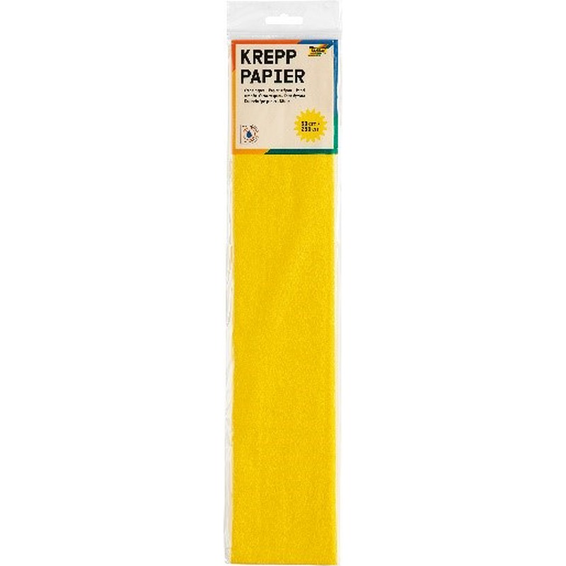 Crepepapir 50 x 250 Gul 10 Ark - Billede 3