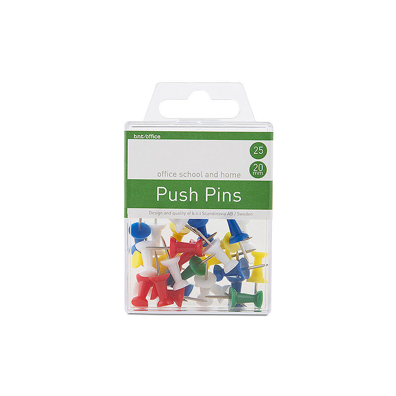 Pushpins 25 styk Assorterede Farver