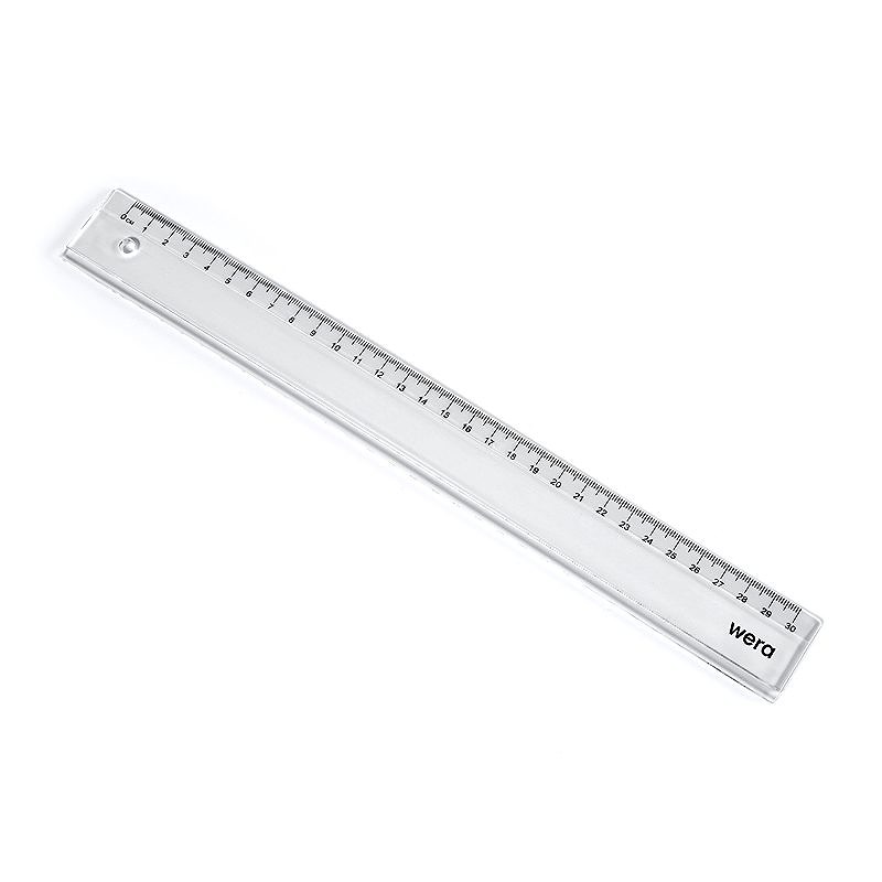 Wera Lineal 30cm Gennemsigtig