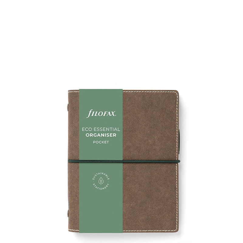 Filofax Eco Essential Pocket Systemkalender Mørk Valnød - Billede 3
