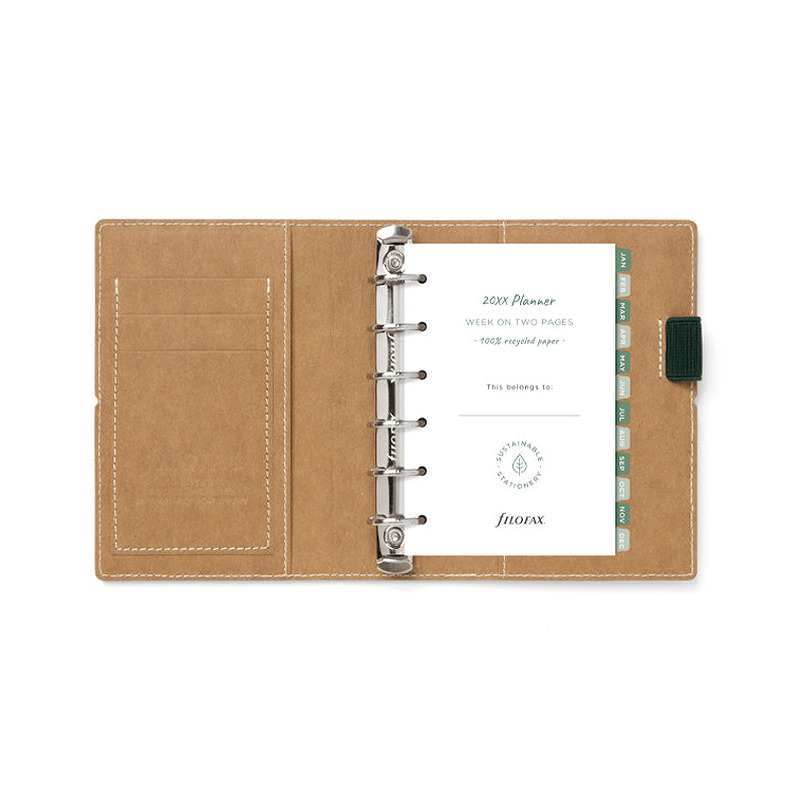 Filofax Eco Essential Pocket Systemkalender Mørk Valnød - Billede 4