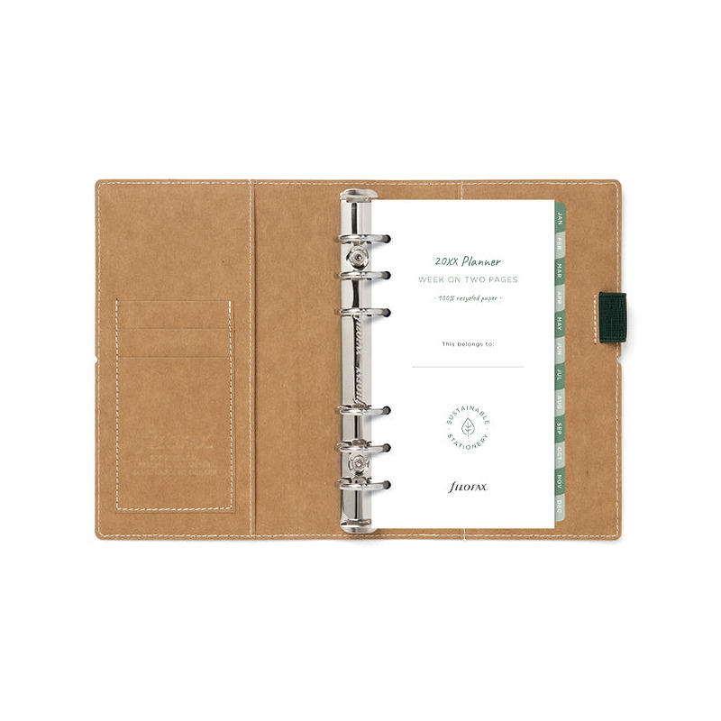 Filofax Eco Essential Personal Systemkalender Mørk Valnød - Billede 4