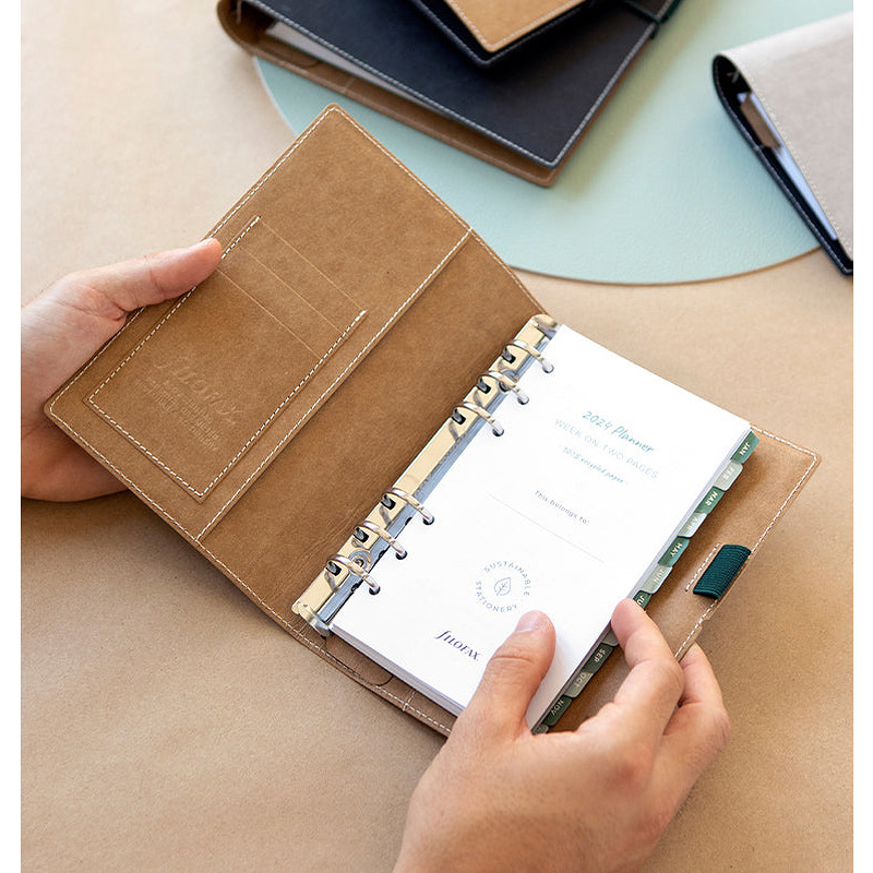 Filofax Eco Essential Personal Systemkalender Ibenholt - Billede 2