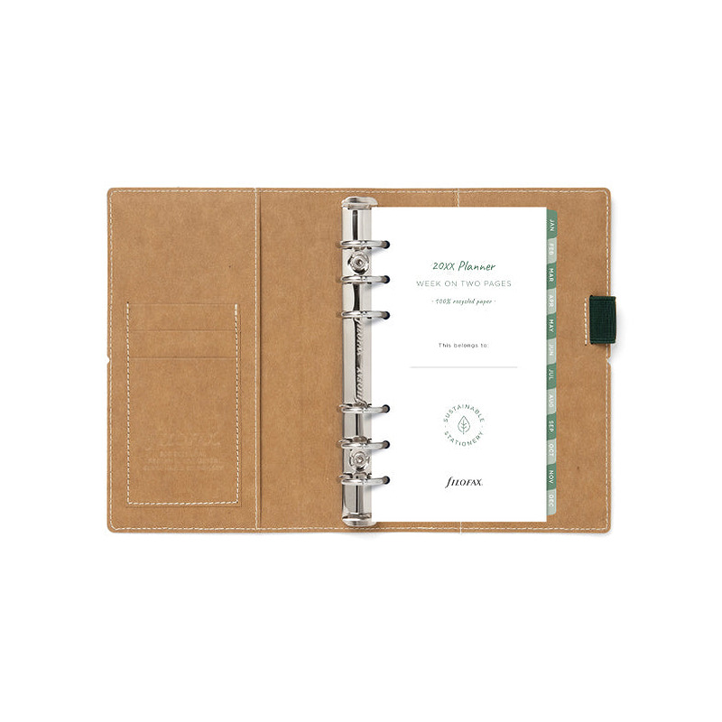 Filofax Eco Essential Personal Systemkalender Ibenholt - Billede 4