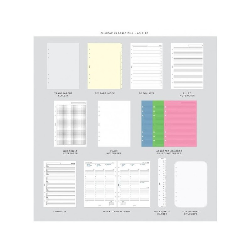 Filofax Systemkalender Saffiano A5 Blush