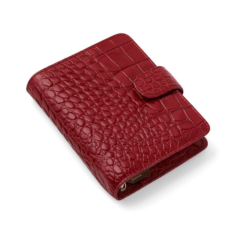 Filfax Systemkalender Classic Croc Pocket Cherry - Billede 4