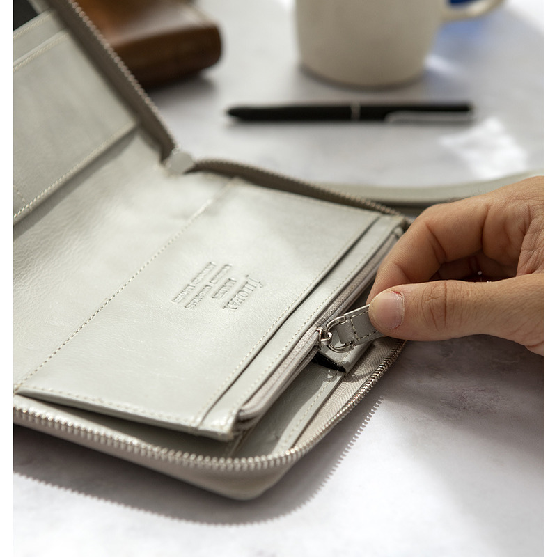 Filofax Malden Systemkalender Personal Compact Zip Stone