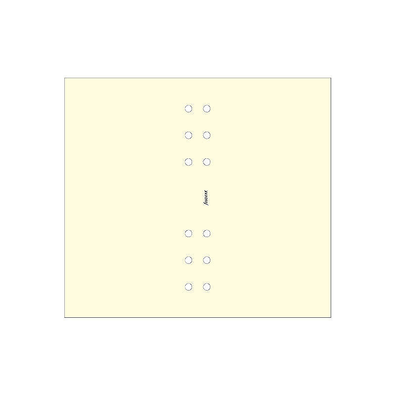 Personal Noteark Blank Créme
