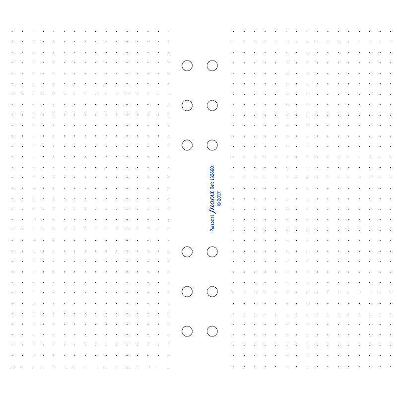 Personal Noteark Dotted Hvide