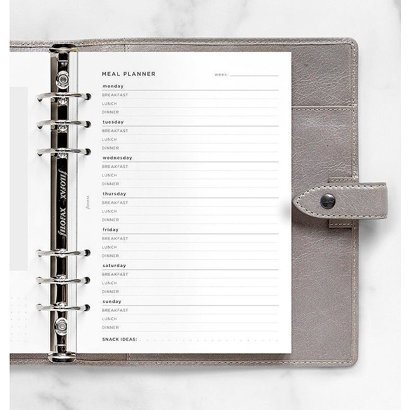 Filofax Måltidsplanlægger A5 Refill - Billede 4