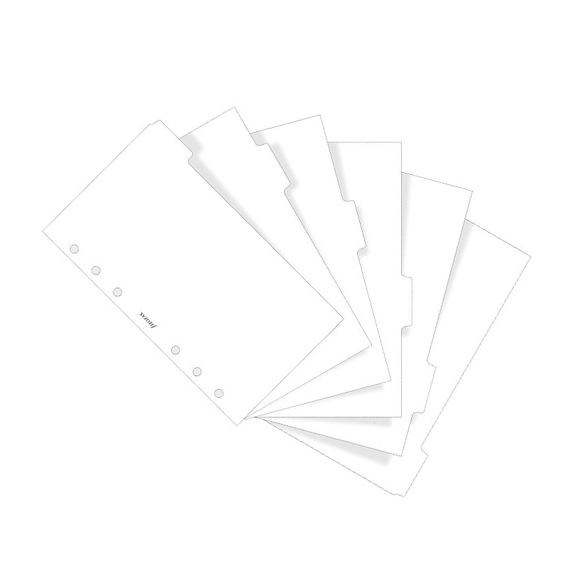 Filofax Register Personal 6 Faner Hvid - Billede 3