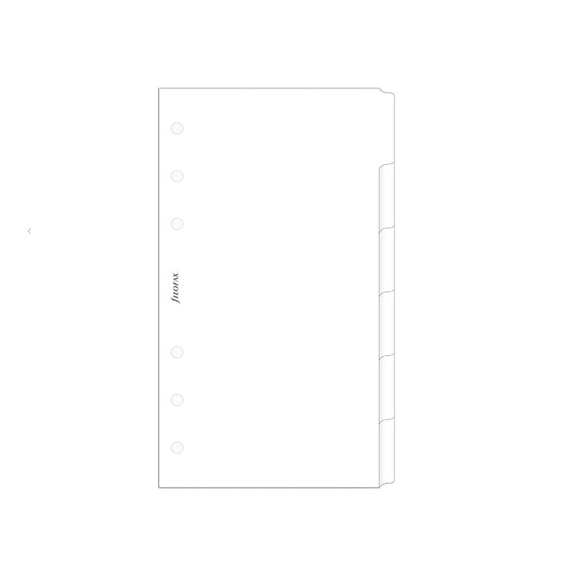 Filofax Register Personal 6 Faner Hvid - Billede 4