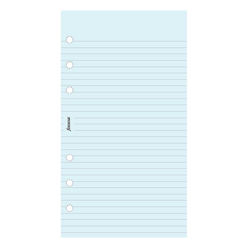 Personal Noteark Linjeret Blå