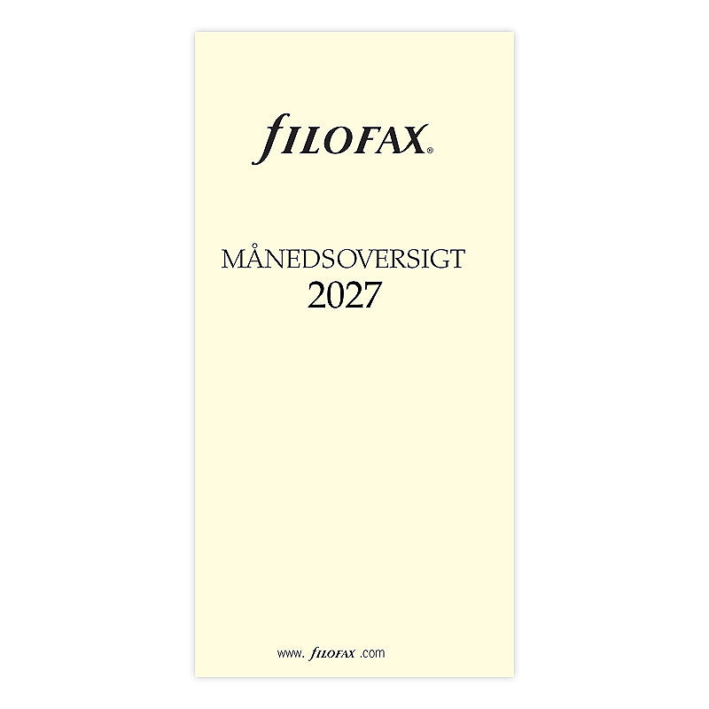 Månedsoversikt Personal 2027 Dansk