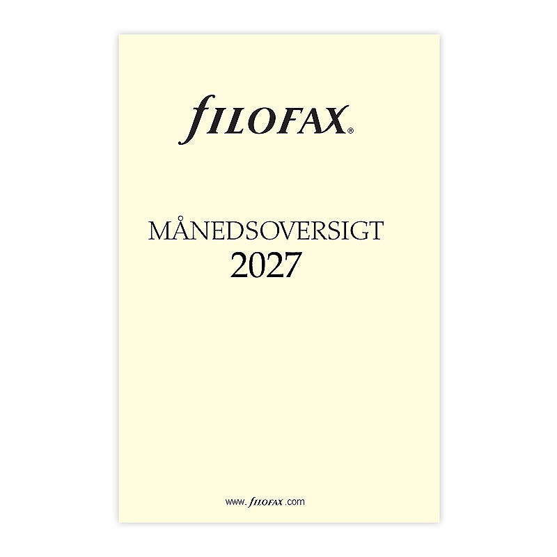Månedsoversikt Pocket 2027 Dansk