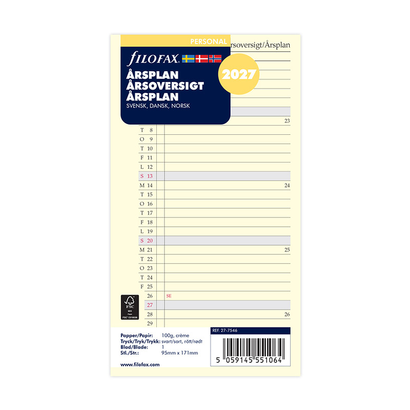 Årsplan Personal 2027 Svensk/Dansk/Norsk - Billede 4