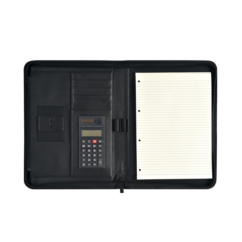Wera Konferencemappe med Regnemaskine 35x26cm Sort